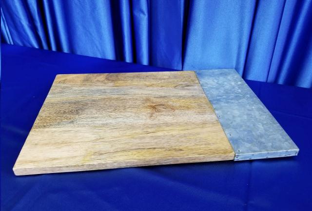 Rental store for RUSTIC TRAY, Wood W Tin 12  X 18 in Omaha NE