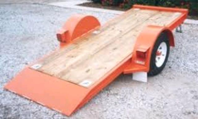 Rental store for FLATBED TILT TRAILER, SNG AXLE  Red in Omaha NE