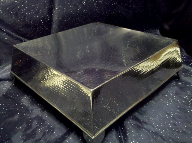 Rental store for HAMMERED 17 X17  CAKE STAND in Omaha NE