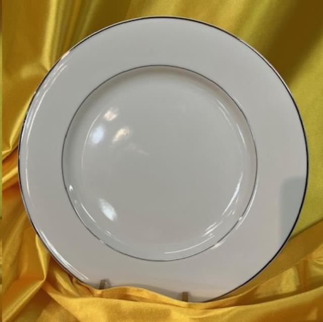 Rental store for CHARGER   CHOP PLATE WHITE W SILVER 12 in Omaha NE