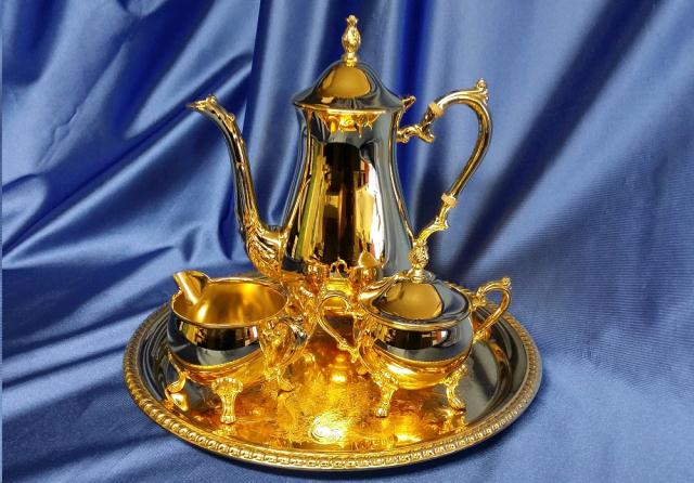 Rental store for COFFEE SERVICE, 4-PC GOLD in Omaha NE