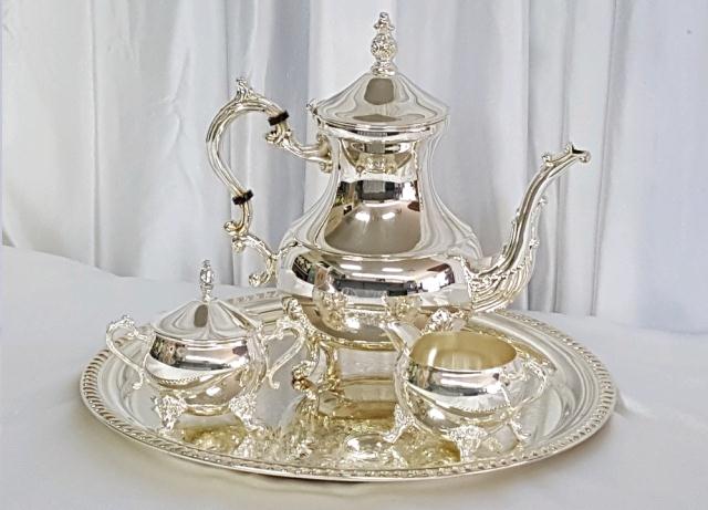 Rental store for COFFEE SERVICE, 4-PC SILVER in Omaha NE