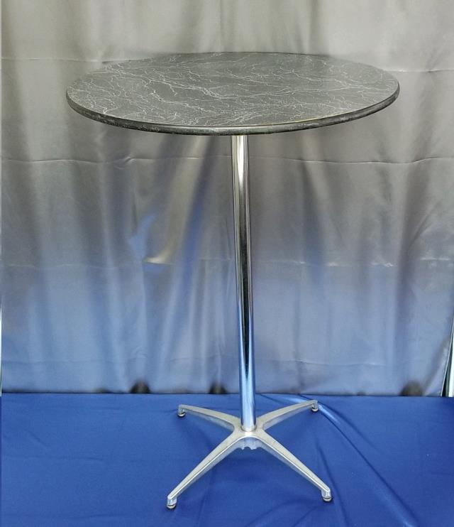Rental store for TABLE, 30 RD COCKTAIL  Swirl Laminate O in Omaha NE