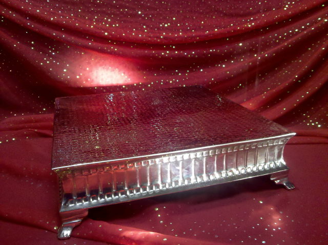 Rental store for HAMMERED NICKEL 16 X16  RIBBED CAKE in Omaha NE