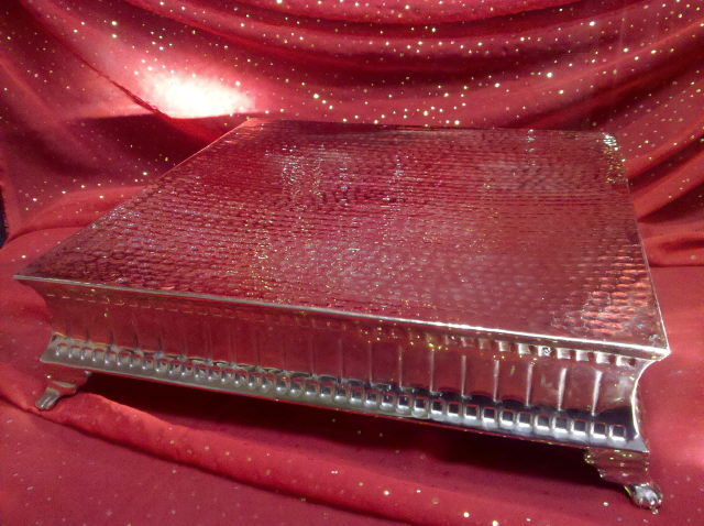 Rental store for HAMMERED NICKEL 18 X18  RIBBED CAKE in Omaha NE