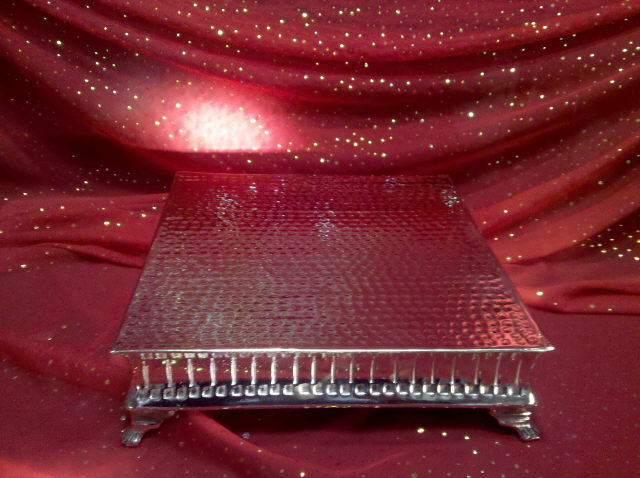 Rental store for HAMMERED NICKEL 14 X14  RIBBED CAKE in Omaha NE