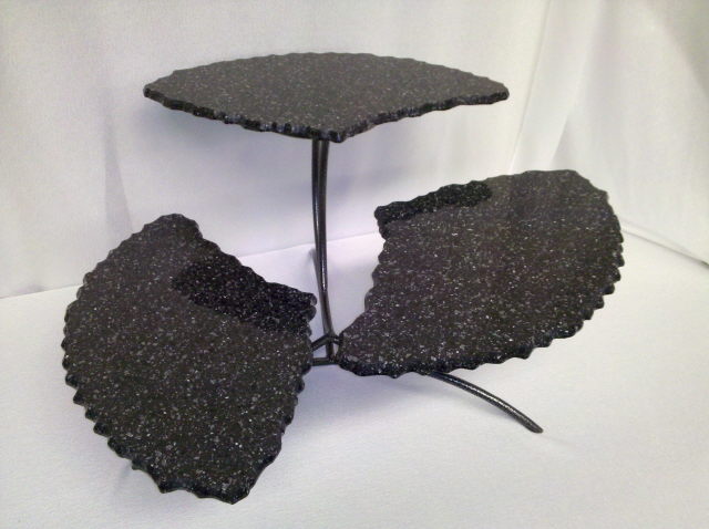 Rental store for 3-STONE CURVED TRAY SET W STAND in Omaha NE