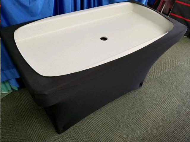 Rental store for CHILL TABLE 6 Ft SPANDEX-BLACK in Omaha NE