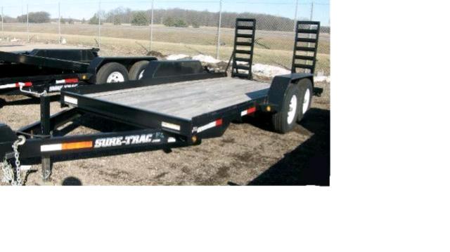 Rental store for BLACK DBL AXLE 82 X14  TRAILER in Omaha NE