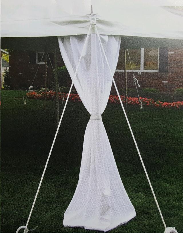 Where to find CANOPY LEG SKIRT 7 Ft White in Omaha