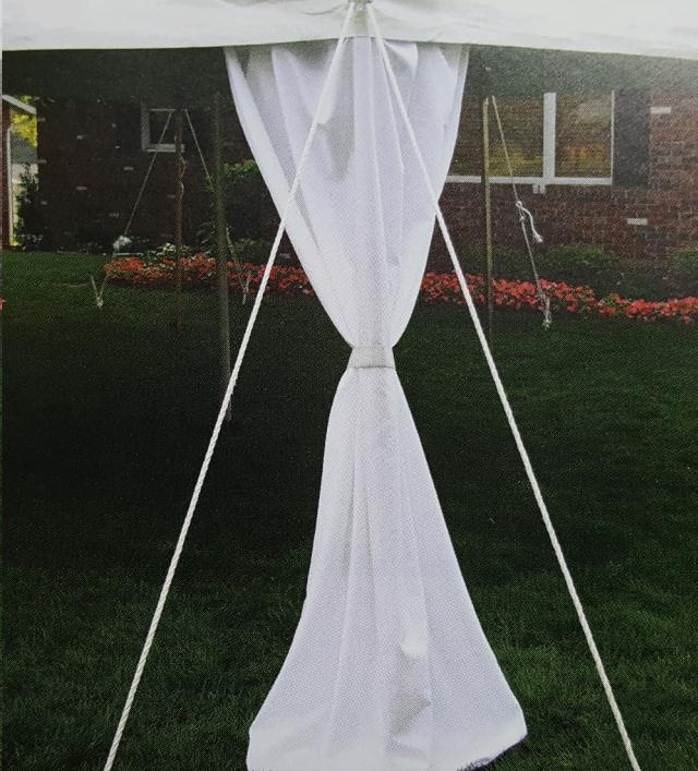 Where to find CANOPY LEG SKIRT 7 Ft White in Omaha