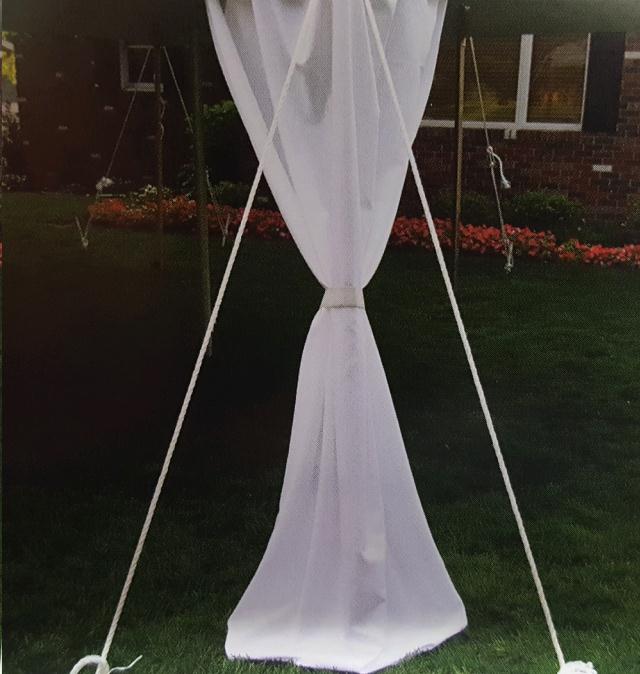 Rental store for CANOPY LEG SKIRT 7 Ft  White in Omaha NE