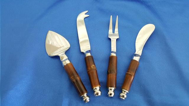 Rental store for CHEESE KNIFE SET, BAMBOO  4 Pc in Omaha NE