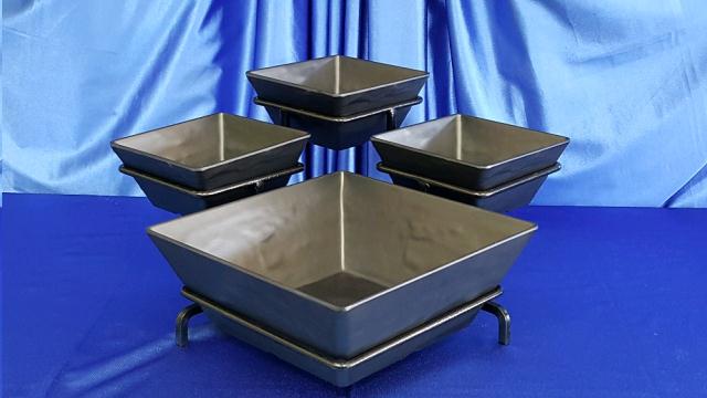 Rental store for 4-BOWL BLACK SQU W STAND in Omaha NE
