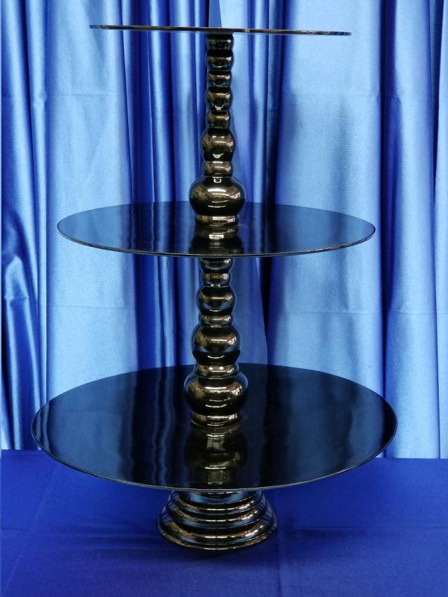 Where to find CUPCAKE STAND, Rd 3-TIER Black in Omaha
