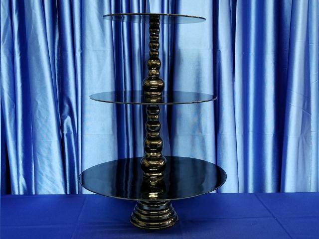 Rental store for CUPCAKE STAND, Rd 3-TIER  Black in Omaha NE