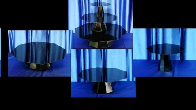 Rental store for OCTAGON CUPCAKE STAND, 3-Pc Black in Omaha NE