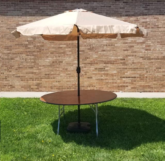 Rental store for MARKET UMBRELLA, 9 FT KHAKI in Omaha NE