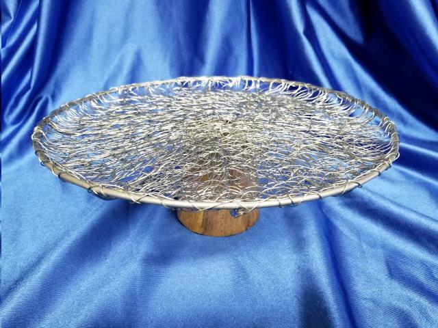 Where to find WIRE WOOD CAKE STAND in Omaha