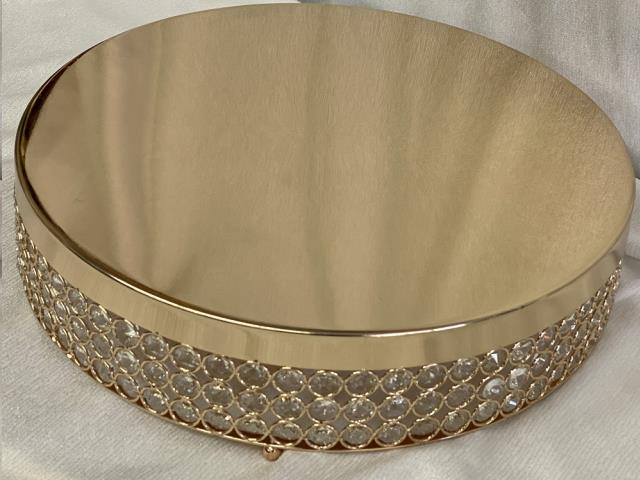 Rental store for CAKE STAND, Gold Sparkle 15.5  Rd in Omaha NE