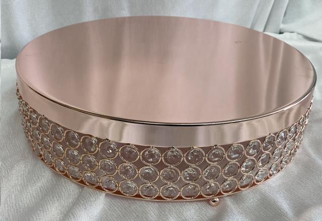 Where to find CAKE STND, Rose Gold Sprkl 15.5 Rd in Omaha