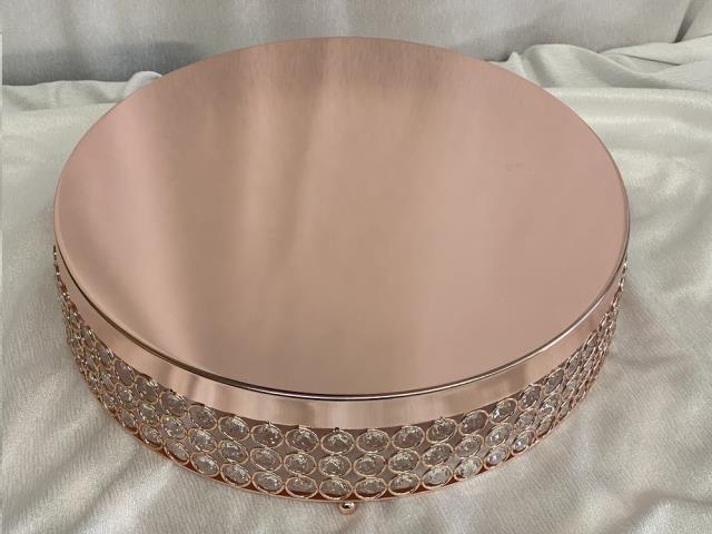 Where to find CAKE STND, Rose Gold Sprkl 15.5 Rd in Omaha