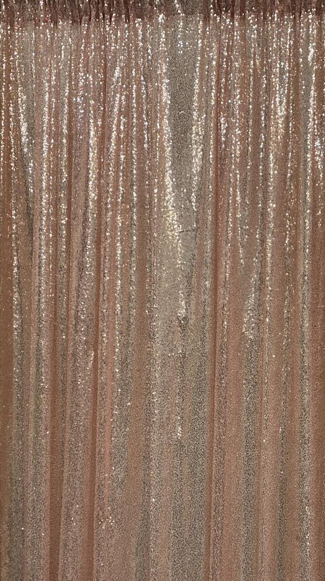 Rental store for SEQUIN DRAPE, ROSE GOLD 8 Ft in Omaha NE