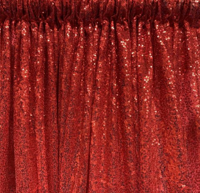 Rental store for SEQUIN DRAPE, RED 8 Ft in Omaha NE