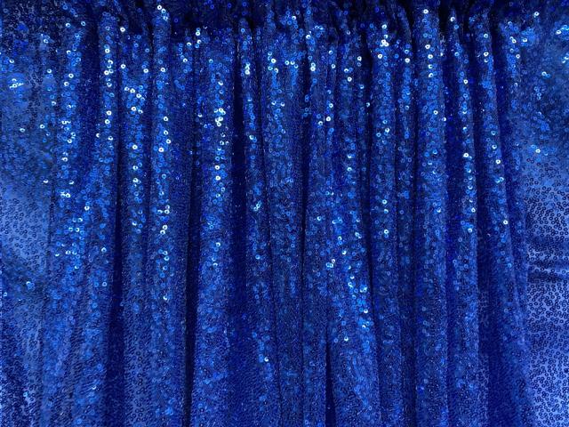 Rental store for SEQUIN DRAPE, ROYAL BLUE 8 Ft in Omaha NE