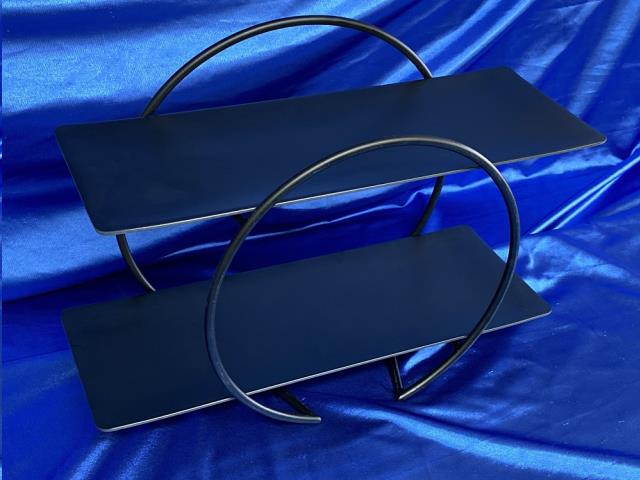 Where to find CIRCULAR BUFFET 2-TIER Black Trays in Omaha