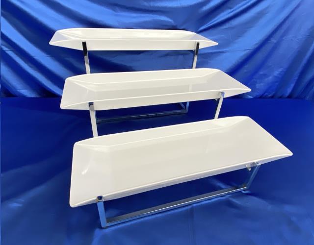 Rental store for CHROME 3-TIER W WHITE TRAYS in Omaha NE