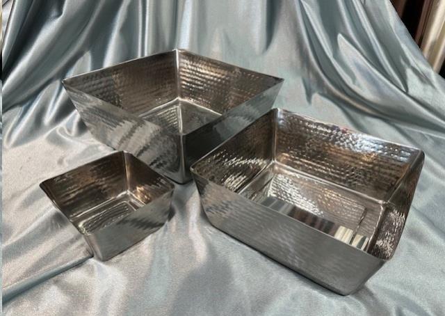 Rental store for HAMMERED SQUARE BOWL, Md SS in Omaha NE