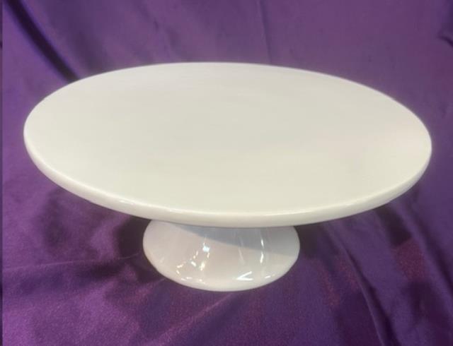 Rental store for PEDESTAL, CAKE STAND WHITE 12 in Omaha NE
