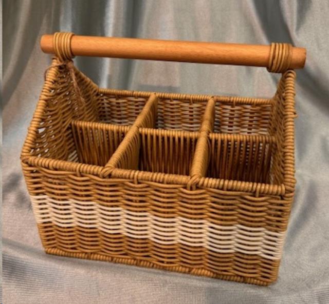 Rental store for BASKET, WICKER FLATWARE 6 Slot in Omaha NE