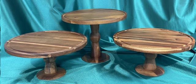 Rental store for PEDESTAL, WOOD CAKE STAND 9  X 12.5 in Omaha NE